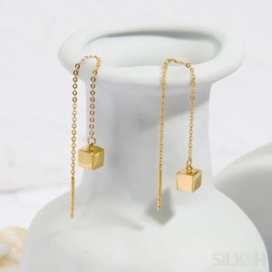 14K Gold Plated Sterling Silver Ear wire Earrings Aubrey - Sassygrove