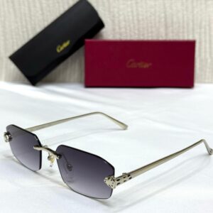 Cartier CT0323S Panthère Rimless Sunglasses - Sassygrove