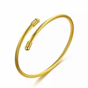 Zala Wrap Around Bracelet (Gold Plated) - Sassygrove